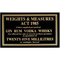 Click to view product details and reviews for 25ml Weights And Measures Act Sign. Click to view product details and reviews for 25ml Weights And Measures Act Sign.