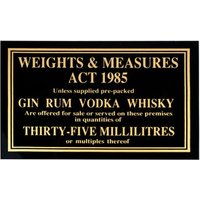 Click to view product details and reviews for 35ml Weights And Measures Act Sign. Click to view product details and reviews for 35ml Weights And Measures Act Sign.