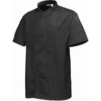 Click to view product details and reviews for Genware Chefs Basic Stud Short Sleeve Jacket Black Small. Click to view product details and reviews for Genware Chefs Basic Stud Short Sleeve Jacket Black Small.