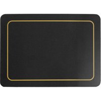 Carrick Melamine Placemat Black 21.5cm x 29cm (Set of 6)