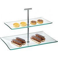 Click to view product details and reviews for Utopia Aura Glass Plate 2 Tier. Click to view product details and reviews for Utopia Aura Glass Plate 2 Tier.