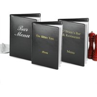 Click to view product details and reviews for Custom Douglas Menu Cover A4 Black Set Of 12. Click to view product details and reviews for Custom Douglas Menu Cover A4 Black Set Of 12.