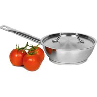 Click to view product details and reviews for Genware Stainless Steel Sauteuse Pan And Lid 16ltr. Click to view product details and reviews for Genware Stainless Steel Sauteuse Pan And Lid 16ltr.