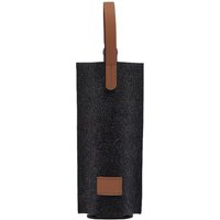 Black Felt Bottle Bag