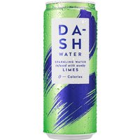 DASH Lime Flavoured Sparkling Water 12x 330ml