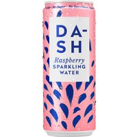 DASH Raspberry Flavoured Sparkling Water 12x 330ml