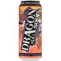 Dragon Soop Peach & Raspberry 500ml