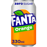 Fanta Orange Zero 24x 330ml Cans