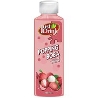 Just Drink Popping Boba Lychee 12x 350ml