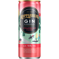 Kopparberg Strawberry & Lime Premixed Gin and Lemonade 250ml