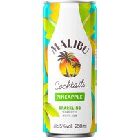 Malibu Rum and Pineapple 250ml Can
