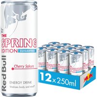 Red Bull Sugarfree Cherry Sakura Energy Drink 12x 250ml