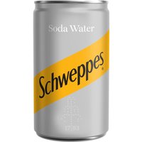 Schweppes Soda Water 24x 150ml Cans