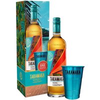 Takamaka Dark Spiced Rum 70cl Gift Set