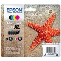 Druckerpatronen Original Epson Tinte 603XL BK C M Y C13T03A64010 schwarz cyan magenta gelb für C13T03A64010