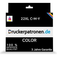 Druckerpatronen Kompatibel zu HP 22XL CMY Tinte Cyanmagentagelb