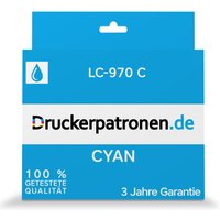Druckerpatronen Sonderangebot 18% Rabatt auf kompatible Brother LC970 C Cyan Tinte