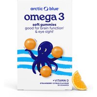 Kids Omega-3 gummies DHA & EPA vitamine D3 (Arctic Blue) 30st (aardbei-citroen)