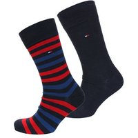 Tommy Hilfiger 2-Pack Dress Socks - Navy - Thin Stripes
