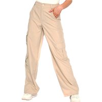 Vivichi Loren Wide Leg Cargo Trousers - Stone - 12
