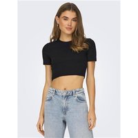 Only Rene S/S Open Back Heart Top - Black - XL