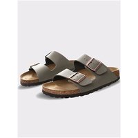 Birkenstock Arizona Birko-Flor Nubuck Sandals - Stone - 36