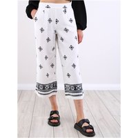 Only Culotte Pant - Cloud Dancer / Black - S