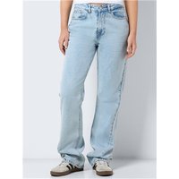 Noisy May Emma Hw Straight Jeans - Light Blue Denim - 28R