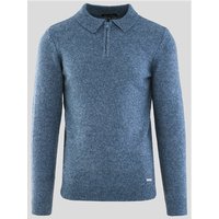 Threadbare Polo Jumper - Denim Blue - L