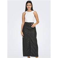Only Roslyn Long Faux Skirt - Black - S