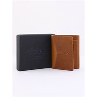 Dice Parker Leather Wallet In A Box - Tan - One