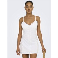 Only Locea Strap Detail Dress - Bright White - S