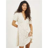Brave Soul Printed Dress - Cream Floral - XL