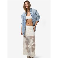 Noisy May Klea Long Flower Skirt - Birch - XS