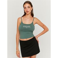 Tally Weijl Printed Tank Top - Green - M