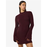 Noisy May Nola High Neck Knit Dress - Windsor Wine - XS