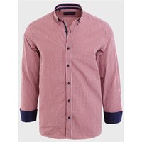 Daniel Rosso Ls Gingham Shirt - Burgundy Check - S