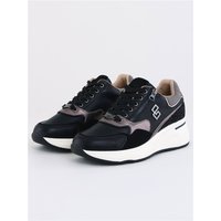 Lloyd & Pryce Womens Wedge Trainers - Black - 3