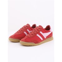 Gola Tornado W Red Womens trainers CLB623-RK in a Plain Leather in Size 8