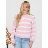 Jdy Justy Stripe Pullover - Fragrant Lilac / Eggnog - XS