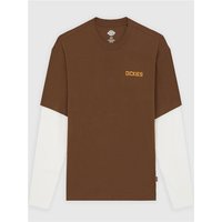 Dickies Payson 2-In-1 Lightweight T-Shirt - Timber Brown - XS