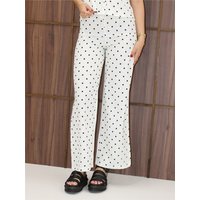 Saint Genies Polka Dot Trousers - White / Black - XS