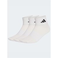Adidas Sportswear Ankle Socks 3 Pair Pack - White Black - M