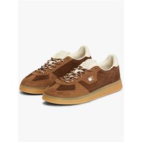 Tommy Jeans Womens The Greenwich Suede Cupsole Trainers - Dark Highland Khaki - 40