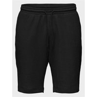 Only & Sons Lazio Life Plisse Shorts - Black - M
