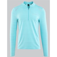 Monterrain Lyder 3.0 Space Dye Quarter Zip T-Shirt - Gleaming Blue - XS