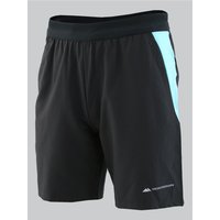 Monterrain Lyder 3.0 Woven Running Short - Black / Gleaming Blue - XS