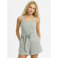 Saint Genies Pinstripe Playsuit - Green - L