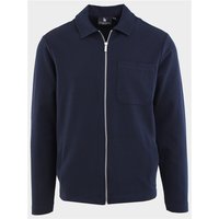 Spitalfields Nante Pique Shacket - Navy - XL