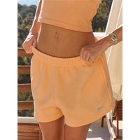 Kaiia Chrome Logo Shorts - Tangerine - M